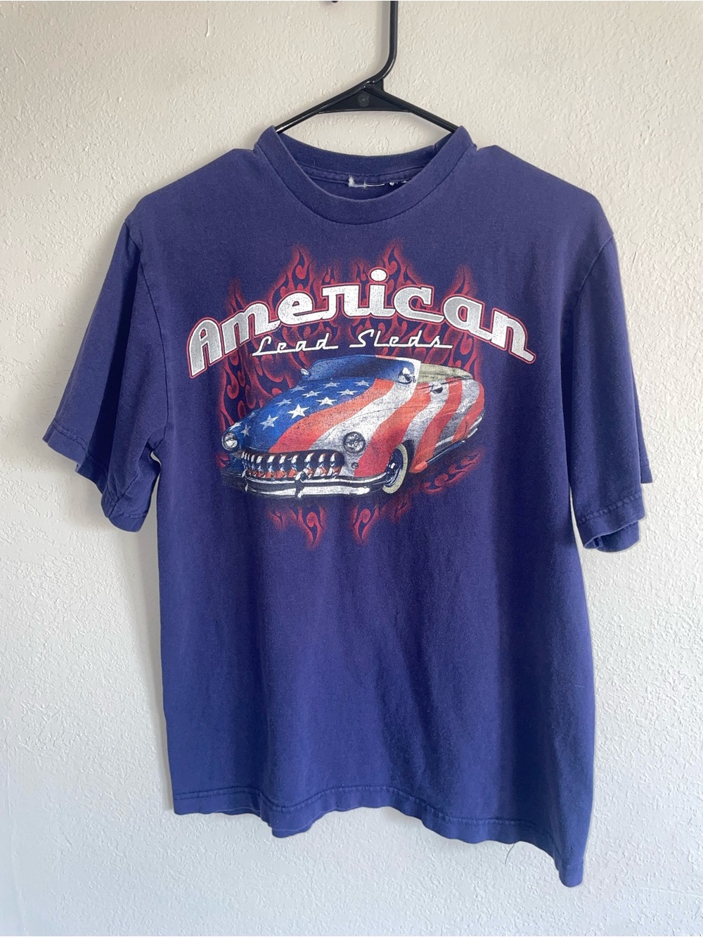 American Lead Sleds Vintage-Inspired Navy Graphic Tee
